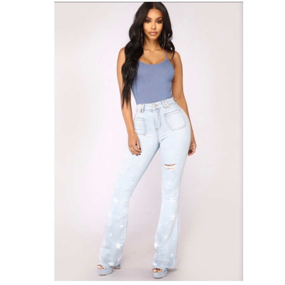 Flared jeans